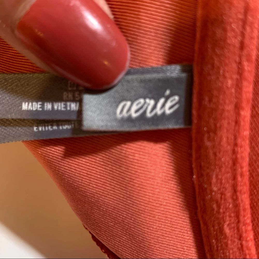 Aerie Peach Crisscross Push-up Bikini Top 38C - Picture 7 of 11